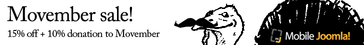 Mobile Joomla! Movember Sale
