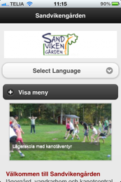 Sandvikengården - Mobile Joomla! Template Elegance