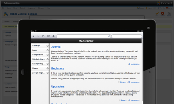Mobile Joomla! Pro iPad
