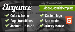 Elegance Mobile Joomla! template