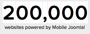 200,000 websites powered by Mobile Joomla!