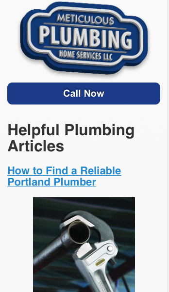 Meticulous Plumbing Mobile Joomla Template